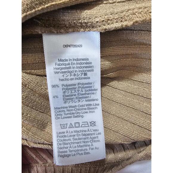 Women's Madewell Long Sleeve Blouse Stripes Size Small Brown Form Fitting - Picture 3 of 12